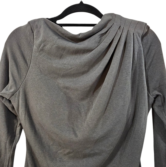 OGL Charcoal Long Sleeve Top with Built-in Bra - Picture 4 of 10